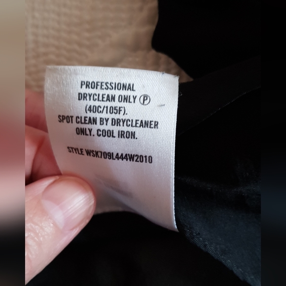 Country Road 100% silk black mini skirt flounce trim - Picture 8 of 8